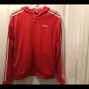 Three stripe Adidas hoodie